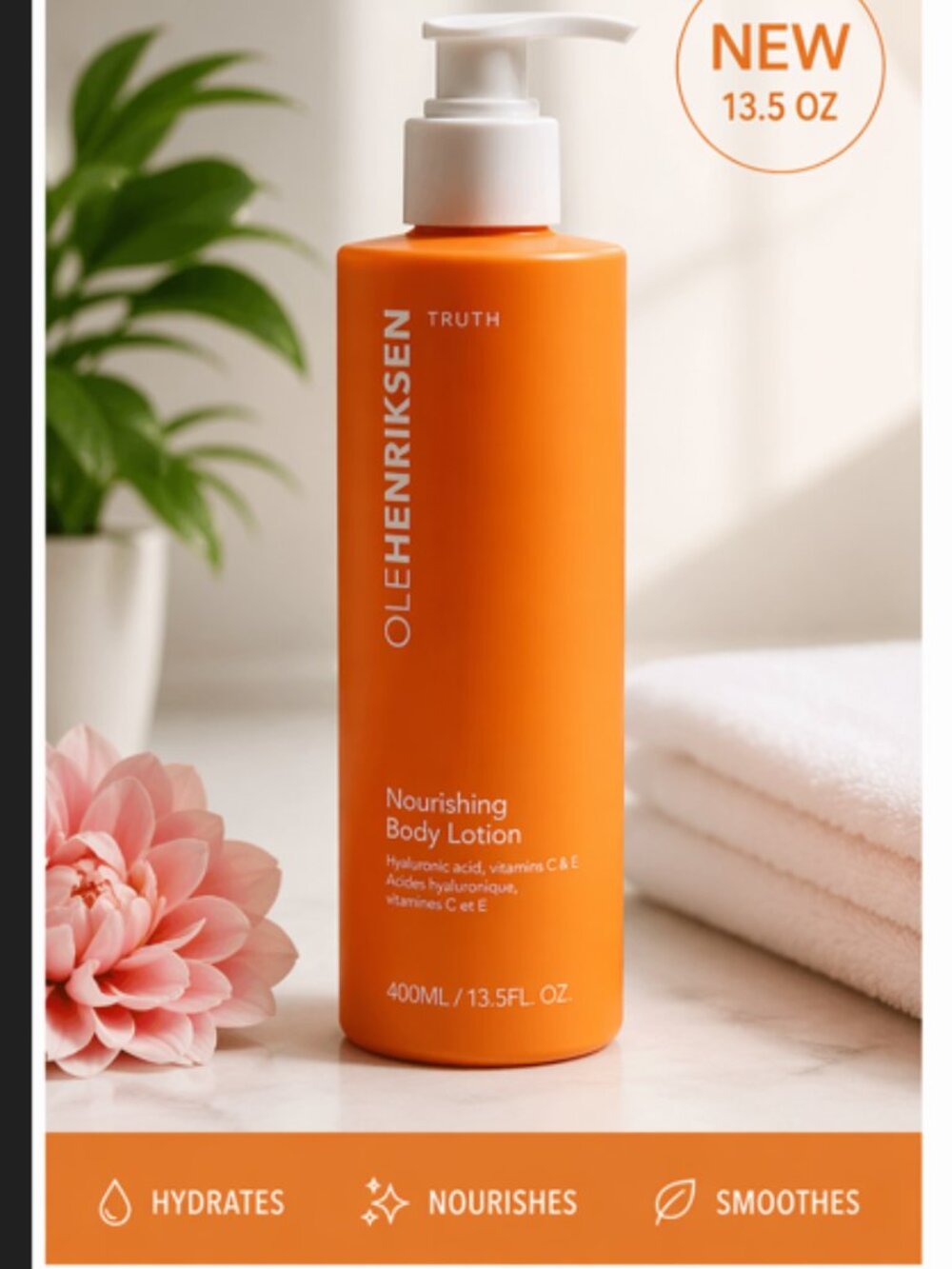 Ole Henriksen Touch Nourishing Body Lotion 13.5 oz Hydrating NEW
